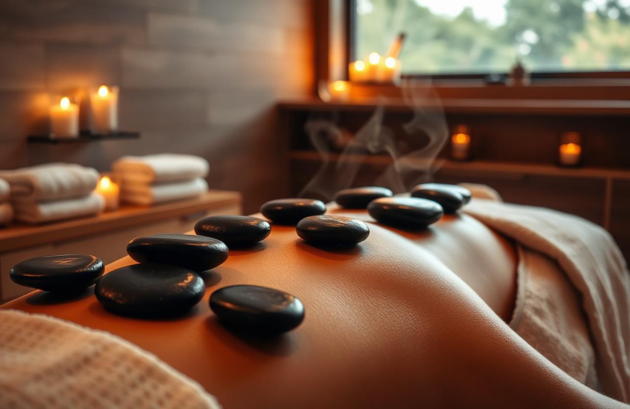 Hot stone massage