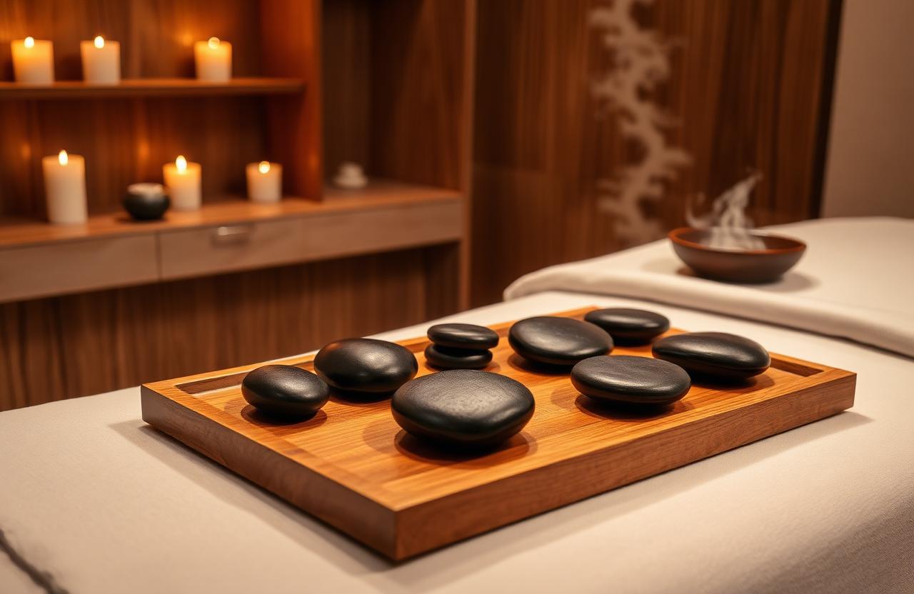 Hot stone massage